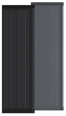 HJT CELLS 95W 100W 105W আবহাওয়া প্রতিরোধী BIPV সৌর টাইলস কালো আয়তক্ষেত্রাকার সৌর ছাদ প্যানেল সিই সার্টিফাইড