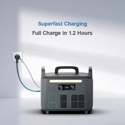 ATZ 3600W পোর্টেবল পাওয়ার স্টেশন EU একাধিক এসি এবং ডিসি আউটপুট 230VAC ডুয়াল হুইল হ্যান্ডেল ডিজাইন