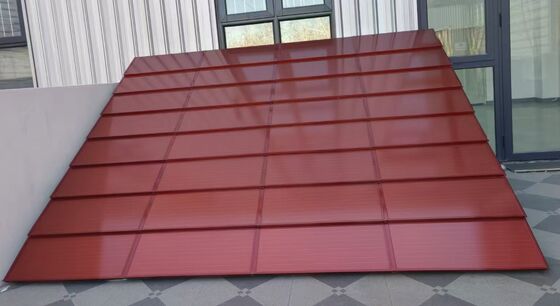 দীর্ঘ আকারের কালো একক্রিস্টালিন সৌর ছাদ টাইলস - 188W / m2 দক্ষতার সাথে 105W উচ্চ শক্তি প্যানেল